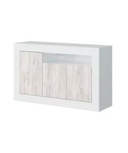 CREDENZA "BALTIK", 144X42x87CM, BIANCO
